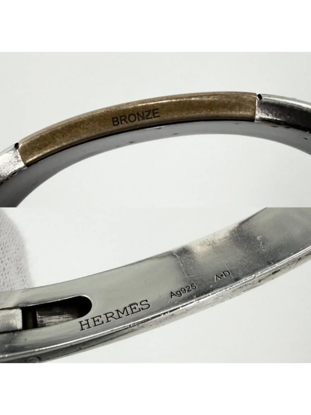 Hermes Bangle Bracelet Silver